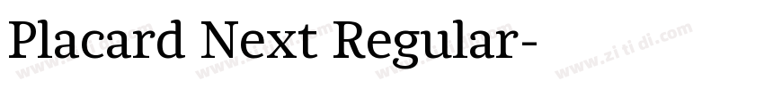 Placard Next Regular字体转换